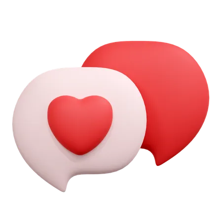Love Message Illustration 3D Icon