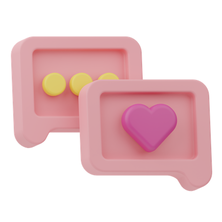 Love Message  3D Icon