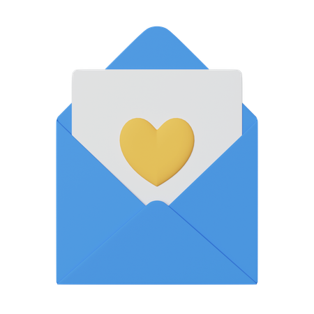Love message  3D Icon