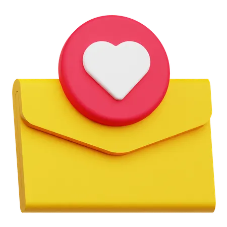 Love Message  3D Icon