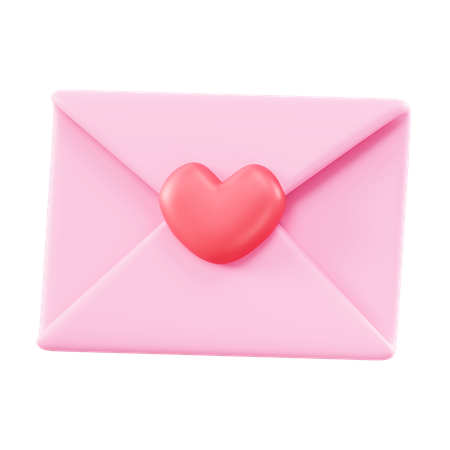 Love Message  3D Icon