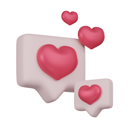 Love Message  3D Icon