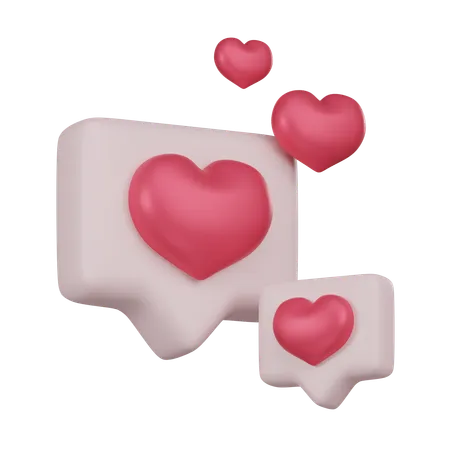 Love Message  3D Icon