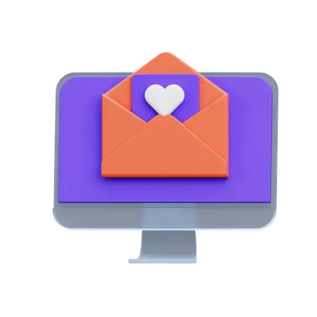 Love Message  3D Icon