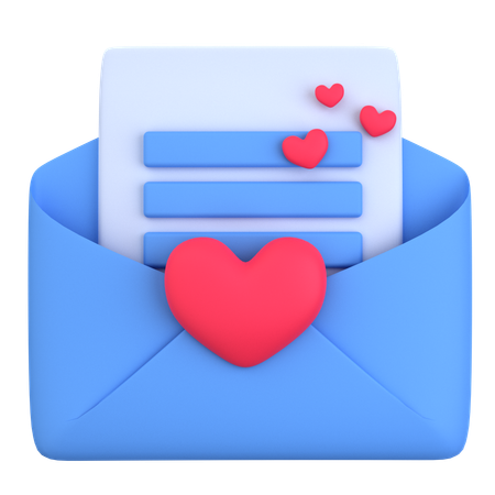 Love Message  3D Icon