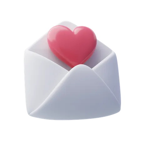 Love Message  3D Icon