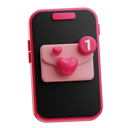 Love Message  3D Icon