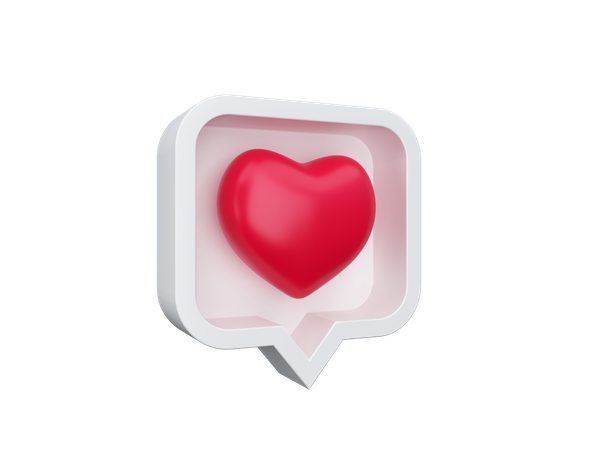 Love message  3D Icon