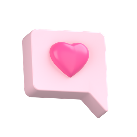 Love Message  3D Icon
