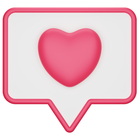 Love Message  3D Icon