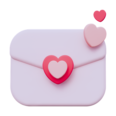 Love Message  3D Icon