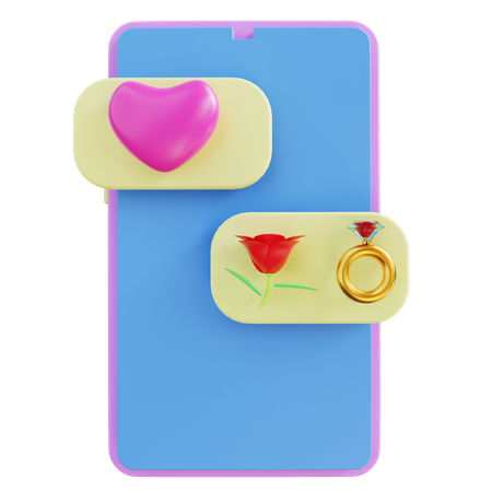 Love Message  3D Icon