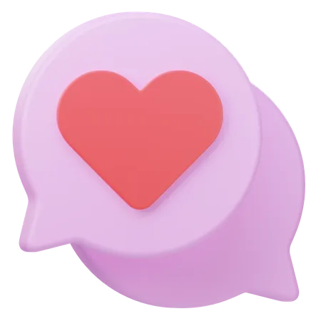 Love Message 3 D Illustration 3D Icon