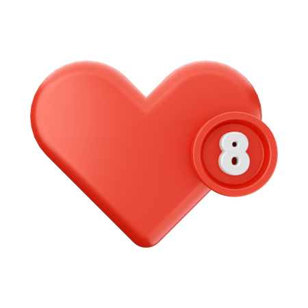 Love Message Notification  3D Icon