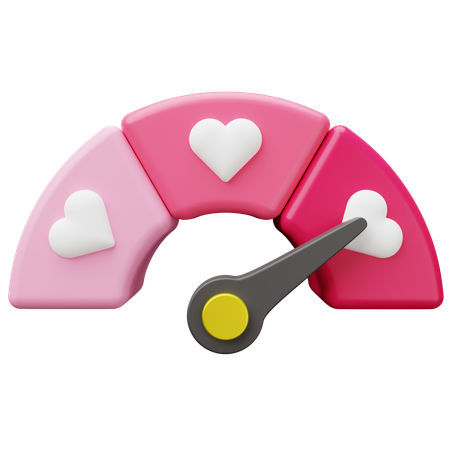 Love Meter Gauge  3D Icon