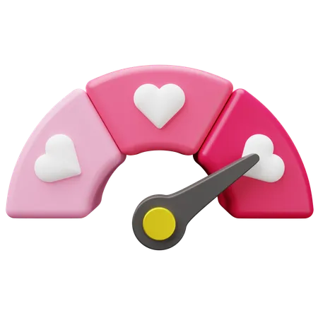 Love Meter Gauge  3D Icon