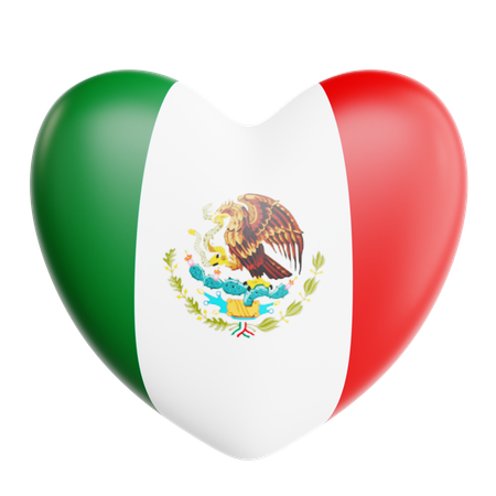 Love Mexico  3D Icon