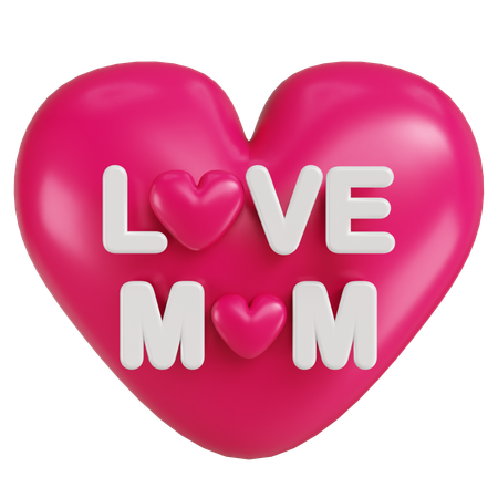 Love Mom  3D Icon