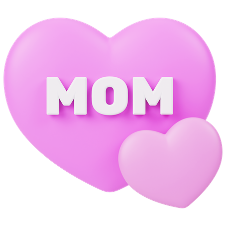ママ大好き  3D Icon