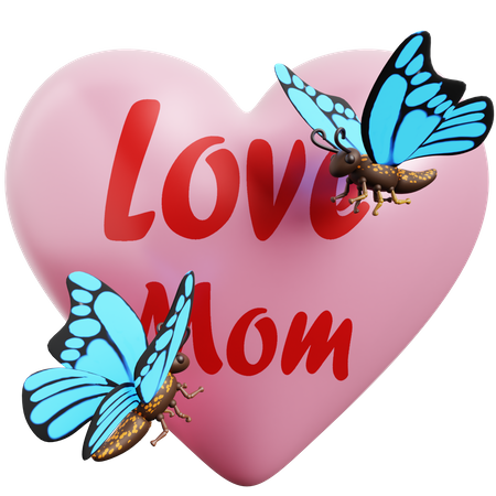 Love Mom  3D Icon