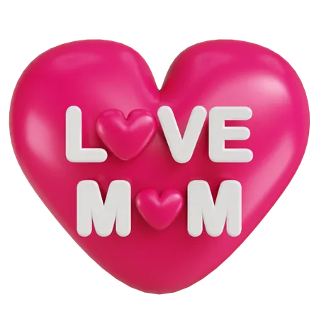 Love Mom  3D Icon