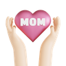 mother love 3d logo
