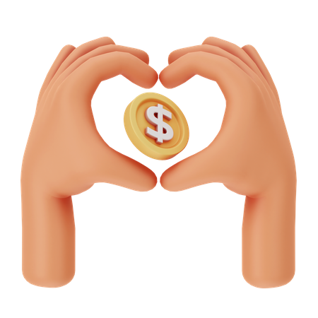 Love Money  3D Icon