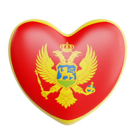 Love Montenegro  3D Icon