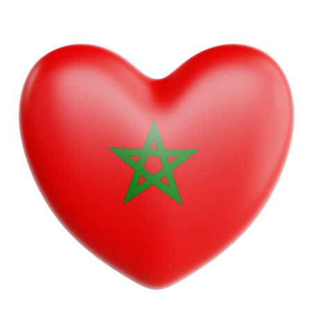 Love Morocco  3D Icon