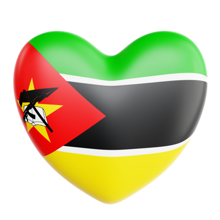 Love Mozambique  3D Icon