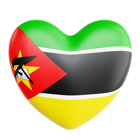 Love Mozambique  3D Icon