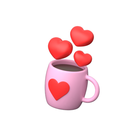 Love Mug  3D Icon