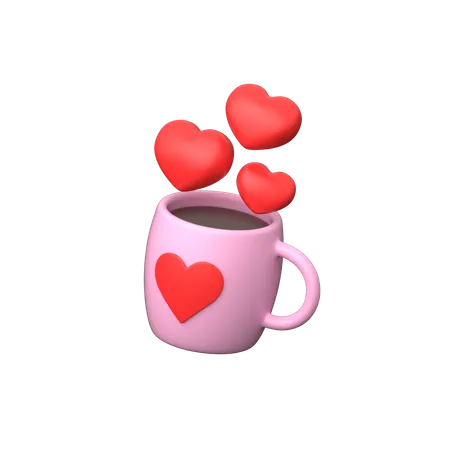 Love Mug  3D Icon