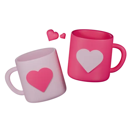 Love mugs  3D Icon