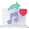 3d love song emoji