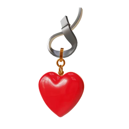 These Are 3 D Love Necklace Icons Commonly Used In Design And Games 3D Icon