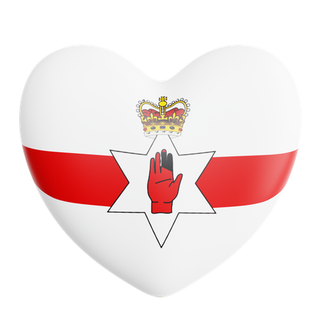 Love Northern Ireland  3D Icon