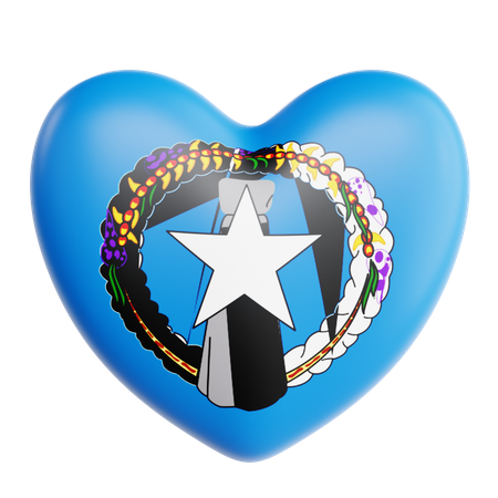 Love Northern Mariana Islands  3D Icon