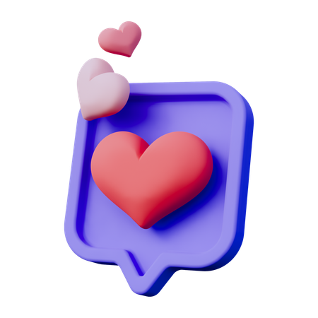 Love Notification  3D Icon