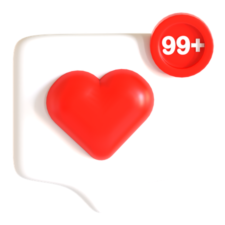 Love Notification  3D Icon