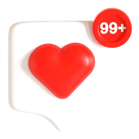 Love Notification  3D Icon