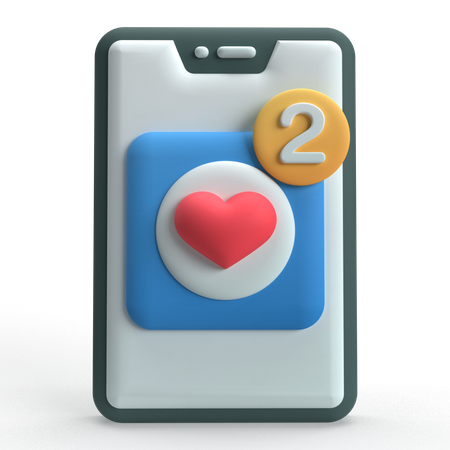 Love Notification  3D Icon