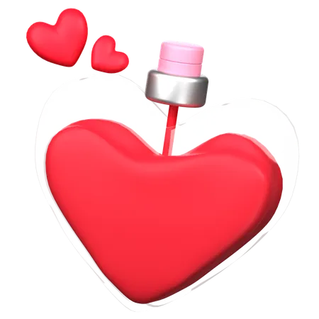 Love Perfume 3 D Icon Illustration 3D Icon