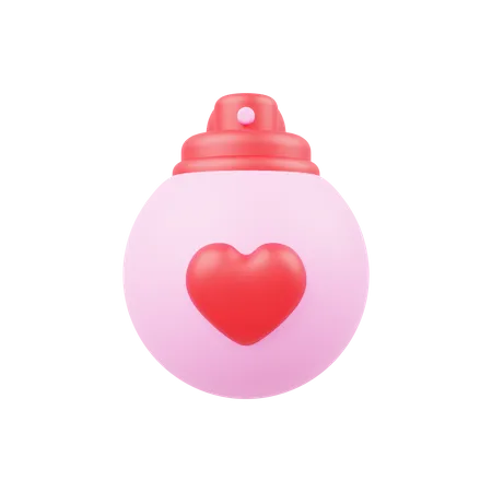 Love Perfume  3D Illustration