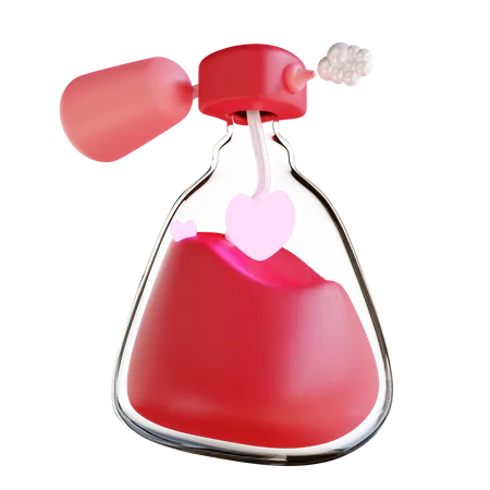 3 D Illustration Love Perfume 3D Icon