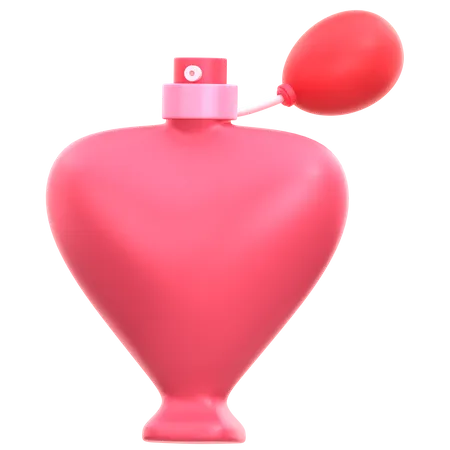 Lovely Valentines Day 3 D Icon Set About Love Perfume 3D Icon