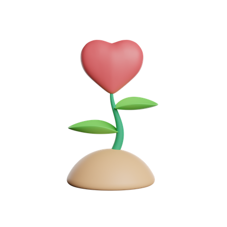 Love Plant  3D Icon