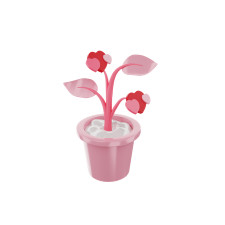 Love Plant  3D Icon