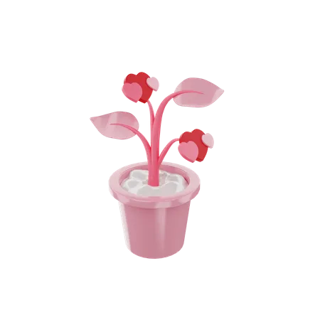 Love Plant  3D Icon