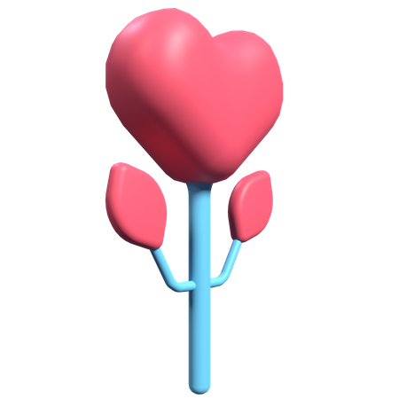 Love Plant  3D Illustration